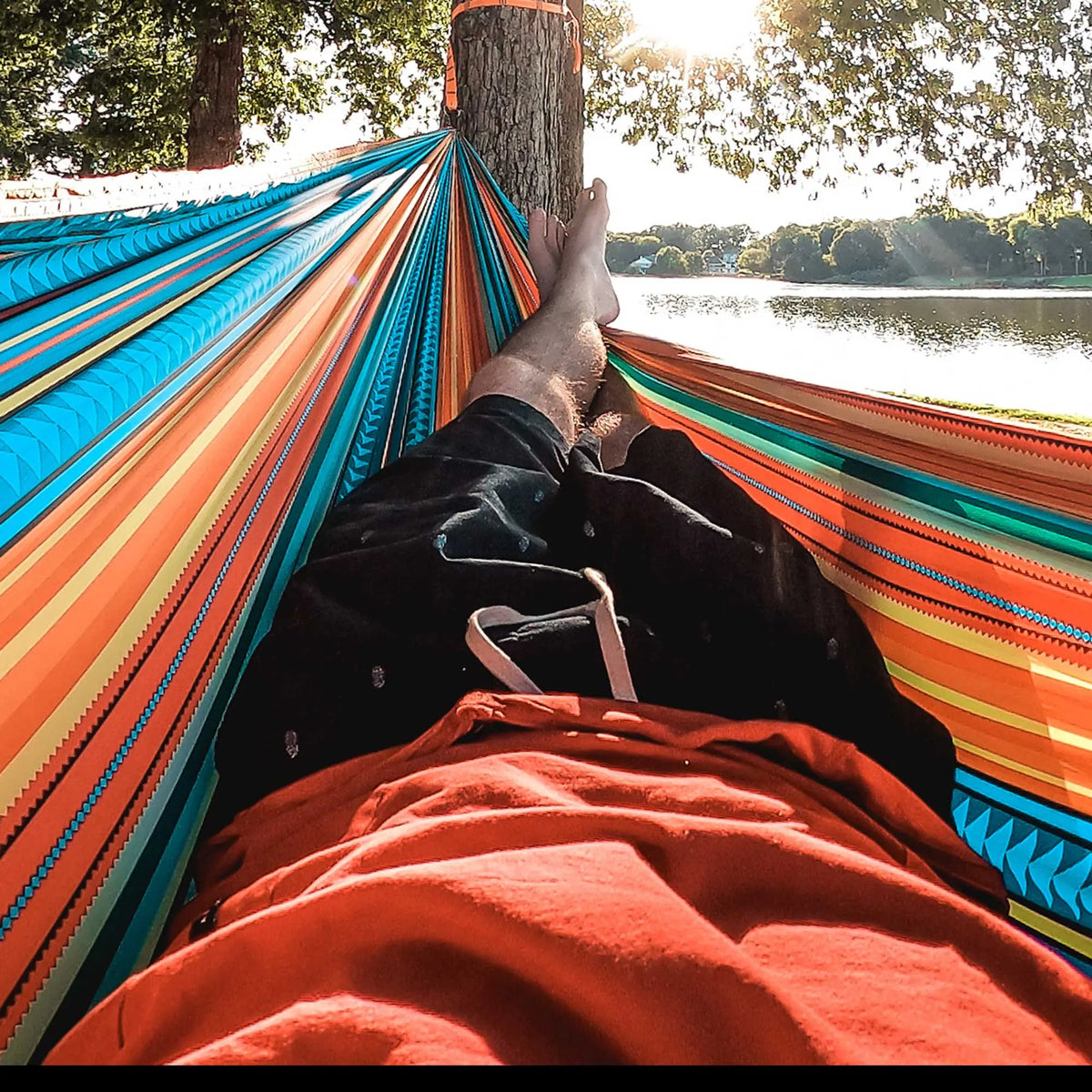 Double Deluxe Hammock with Suspension Straps | Prints GrandTrunk