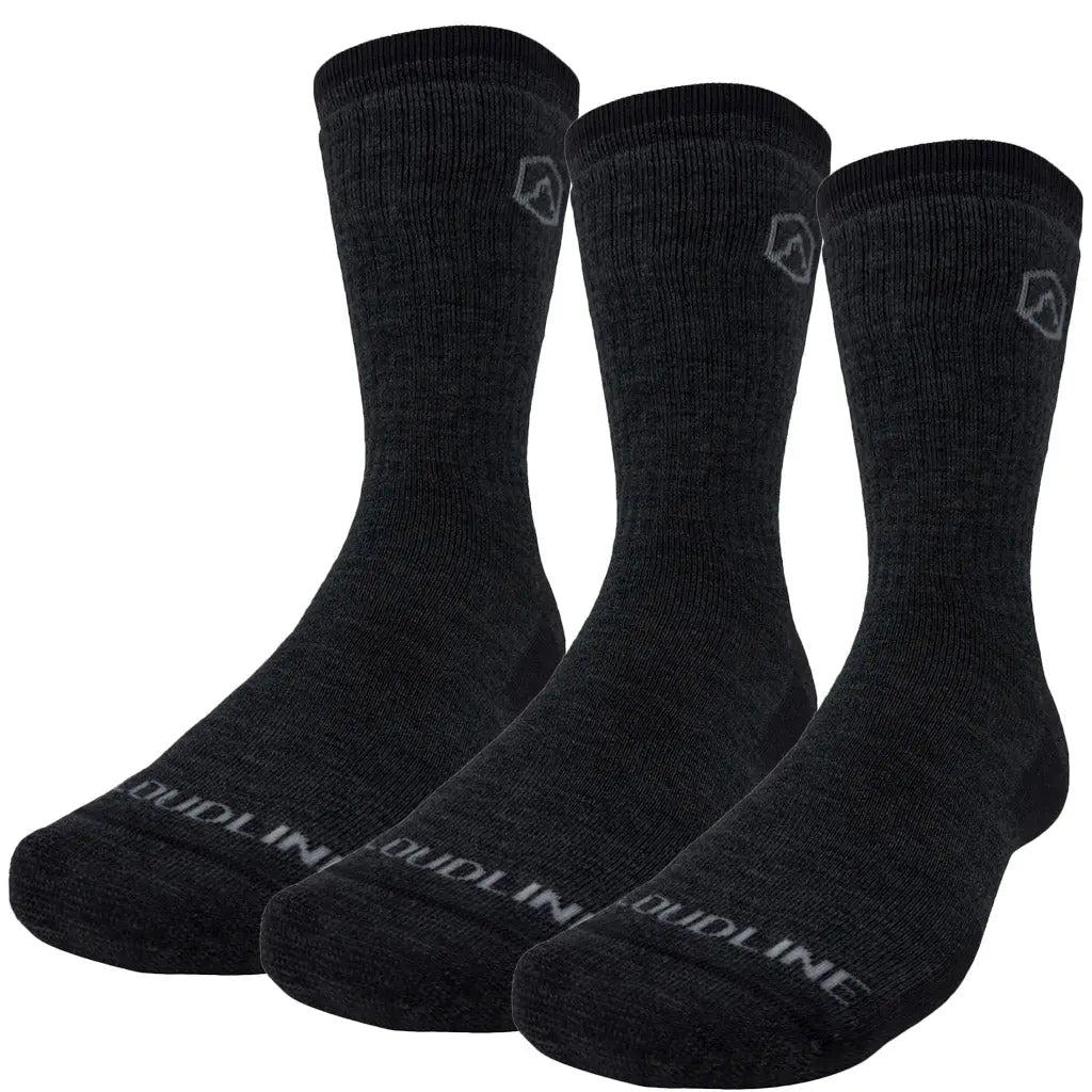 Crew Merino Wool Hiking Sock 3-pack - Midnight