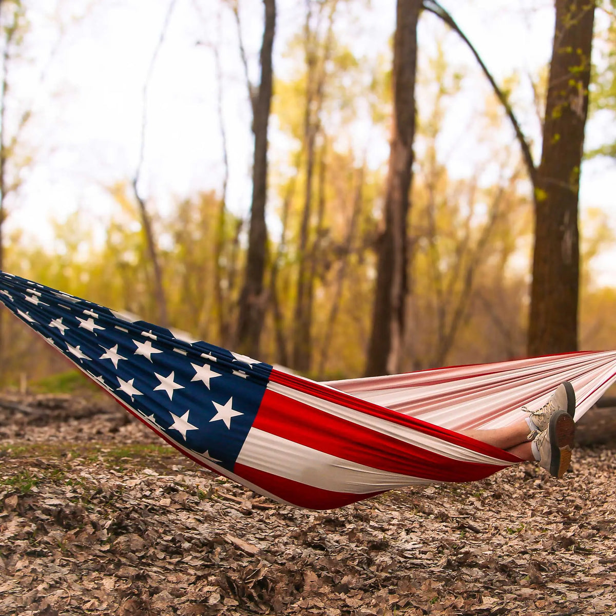 USA Flag Double Hammock with Straps | 250th Anniversary Edition GrandTrunk