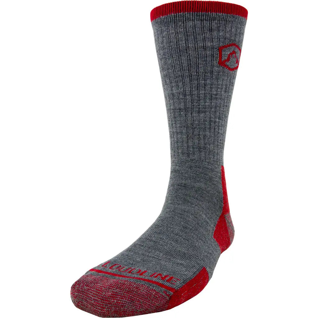 Cloudline Merino Wool Hiking Sock - Light Cushion - Redwood
