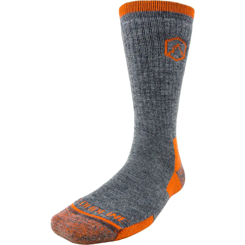 Cloudline Merino Wool Hiking Sock - Medium Cushion - Autumn Orange