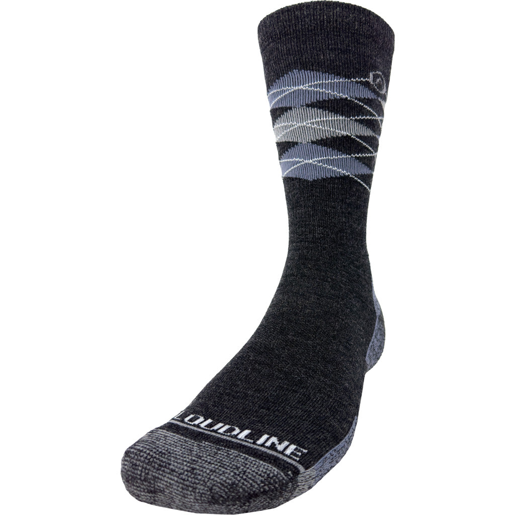 Cloudline Active Dress Sock - Grey Argyle