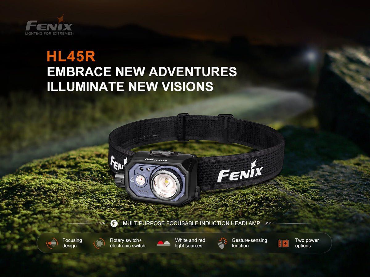 Fenix HL45R Rechargeable Focusing Gesture-Sensing Headlamp Fenix Store