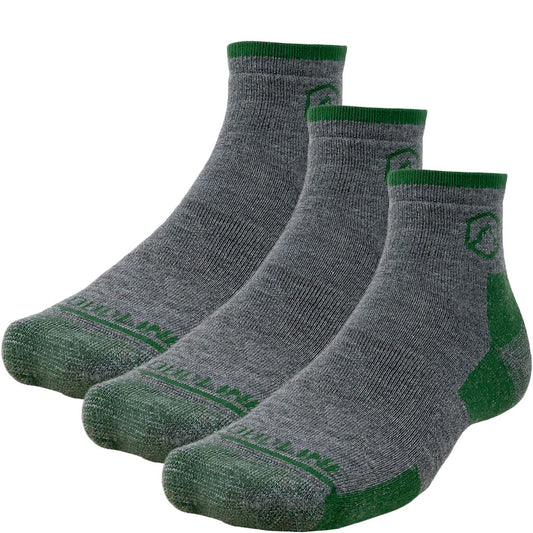 3 Pack 1/4 Top Running Sock - Medium Cushion
