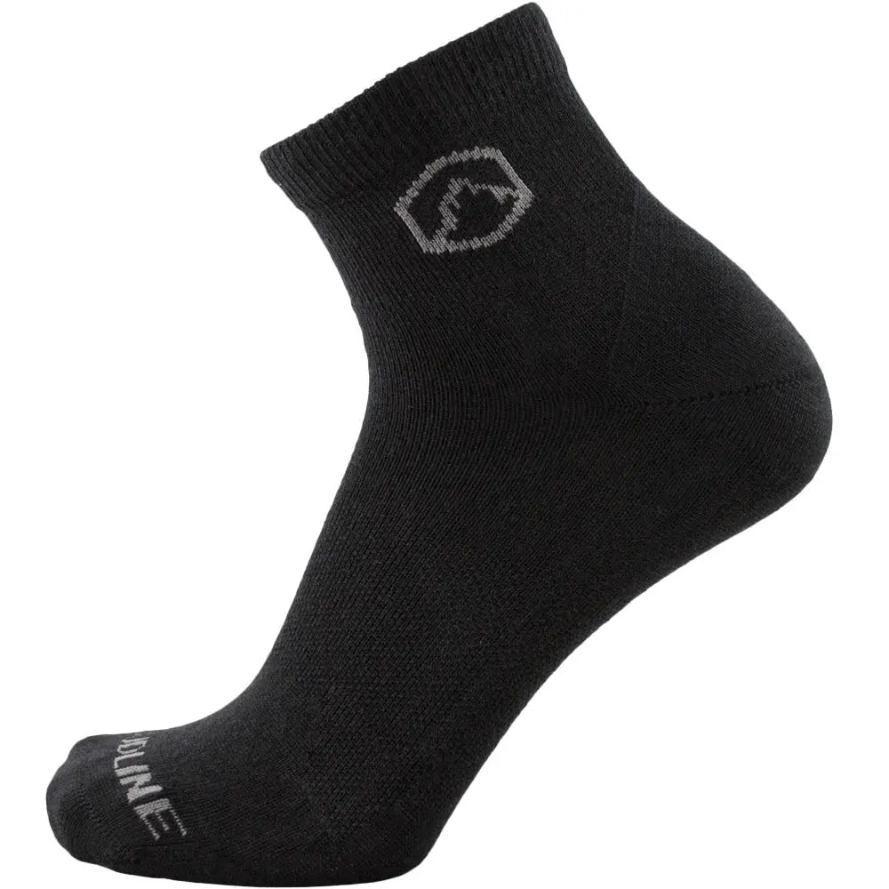 Quarter Top Merino Wool Running & Hiking Sock - Ultralight - Midnight