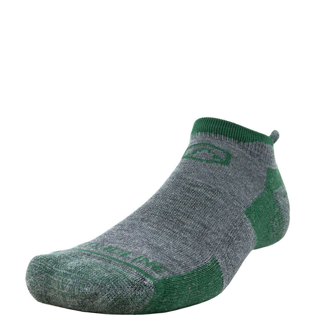 Cloudline No-Show Running Sock - Light Cushion - Evergreen