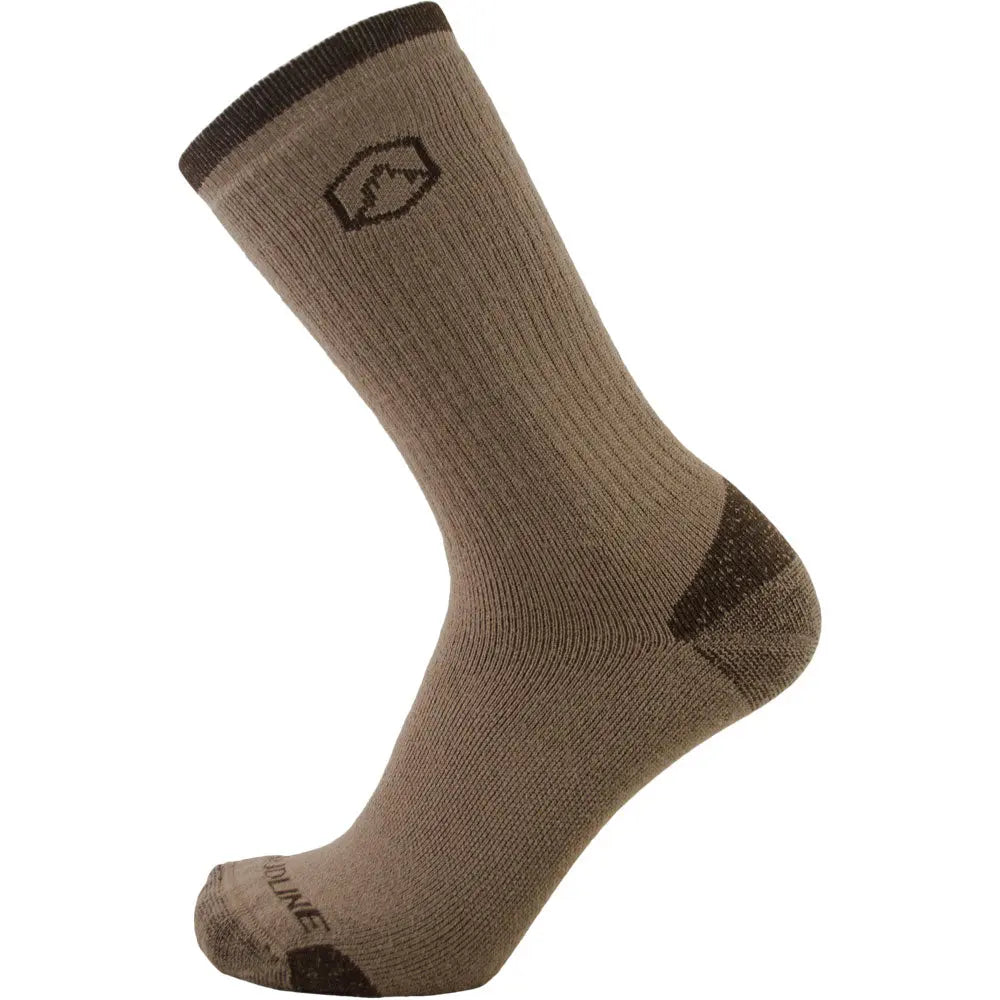 Work Merino Wool Crew Sock - Medium Cushion - Mushroom