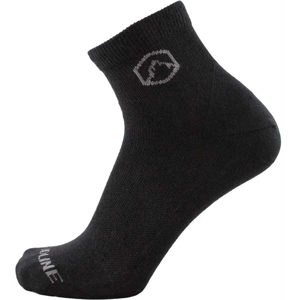 Quarter Top Merino Wool Running & Hiking Sock - Medium Cushion - Midnight