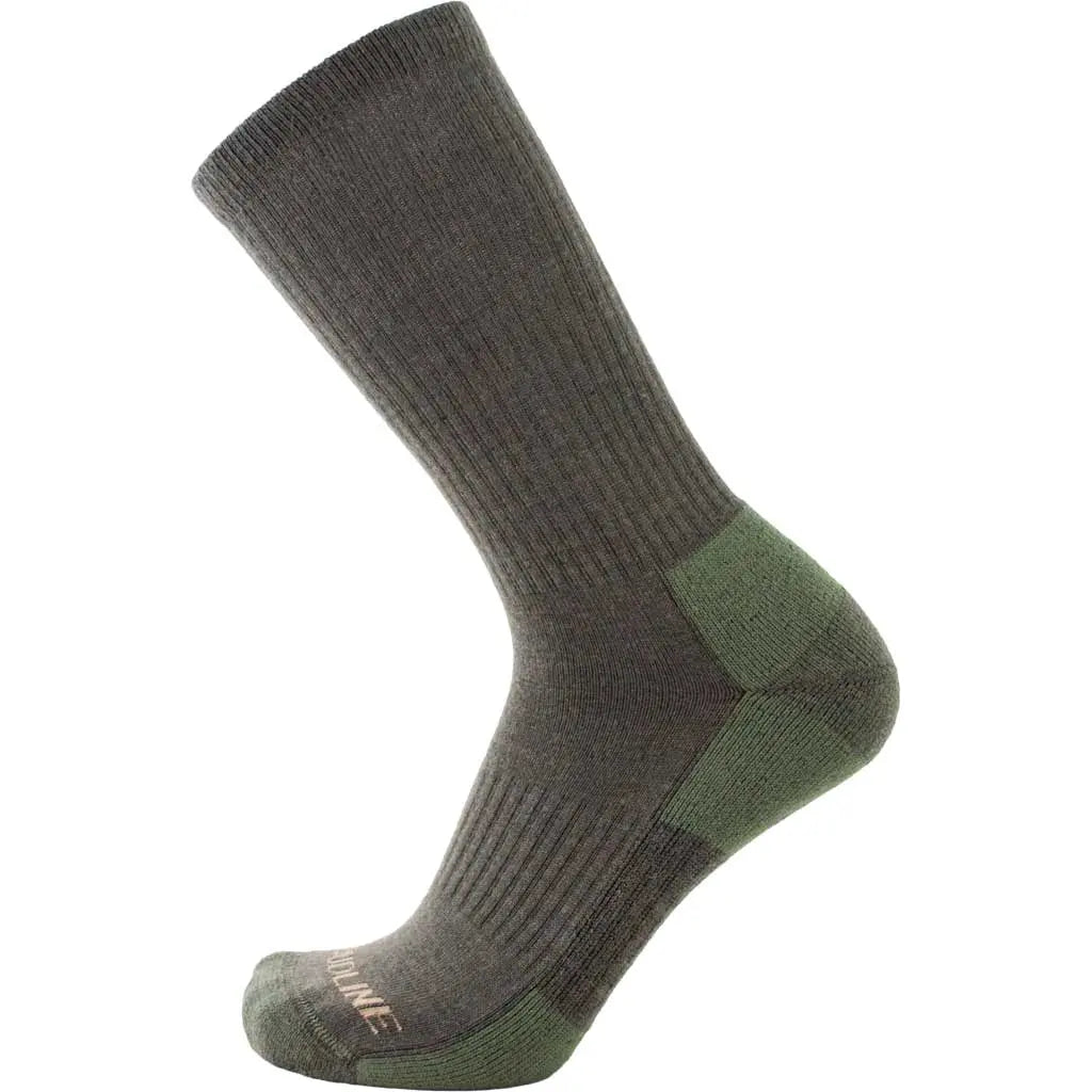 Tactical Merino Wool Crew Sock - Light Cushion - Green Tactical