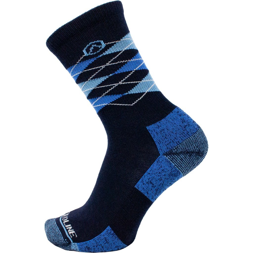 Cloudline Active Dress Sock - Blue Argyle