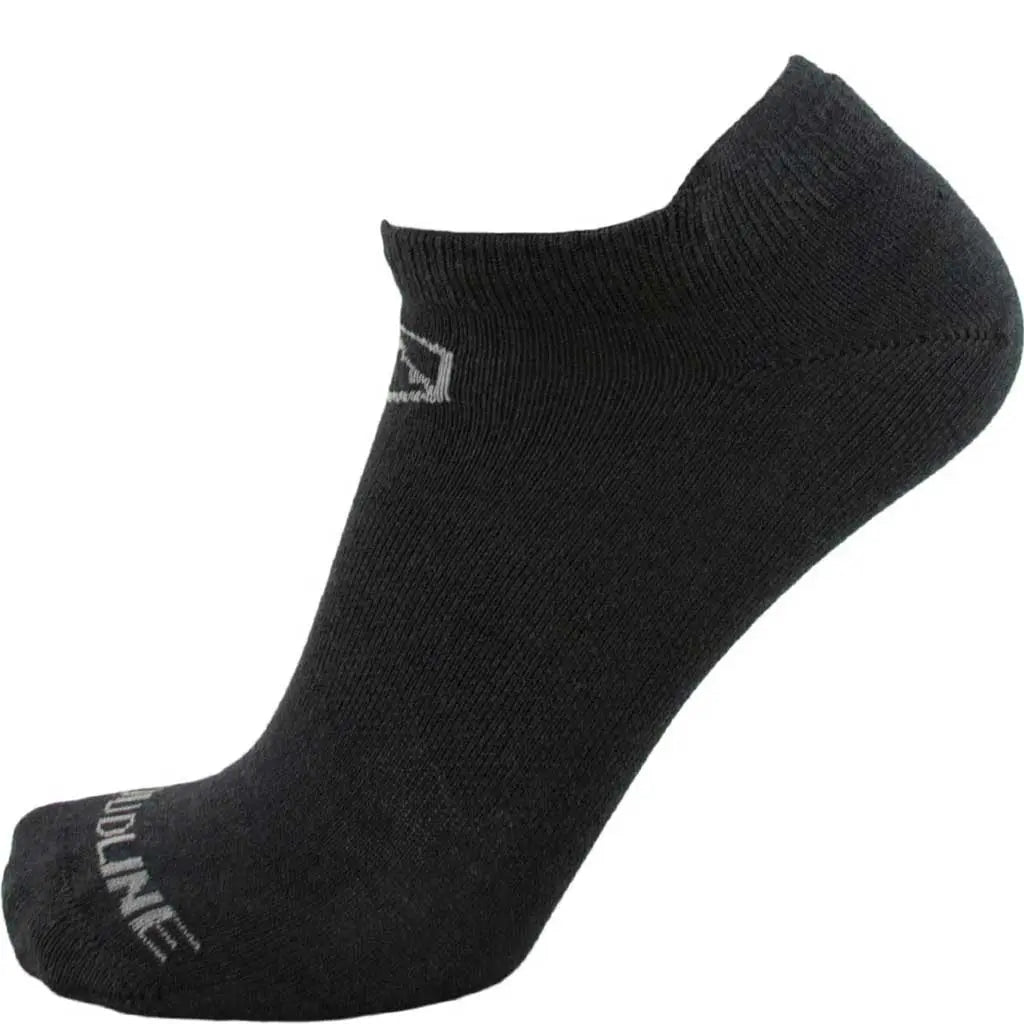 No-show Merino Wool Ankle Running Sock - Light Cushion - Midnight