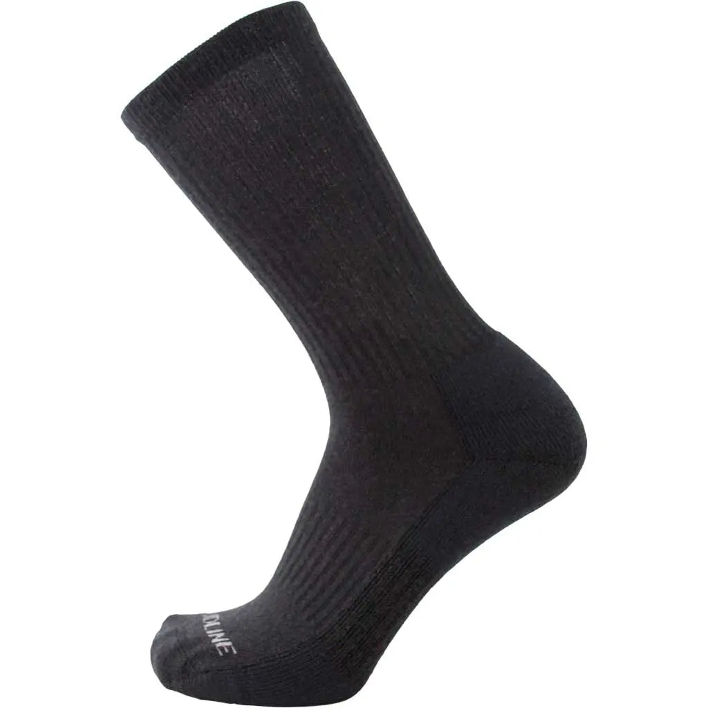 Tactical Merino Wool Crew Sock - Light Cushion - Black Tactical