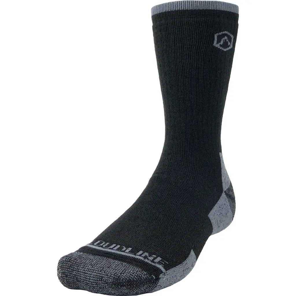 Work Merino Wool Crew Sock - Medium Cushion - Raven