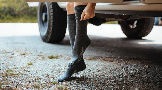 Merino Wool Compression Socks for Adventure Travel