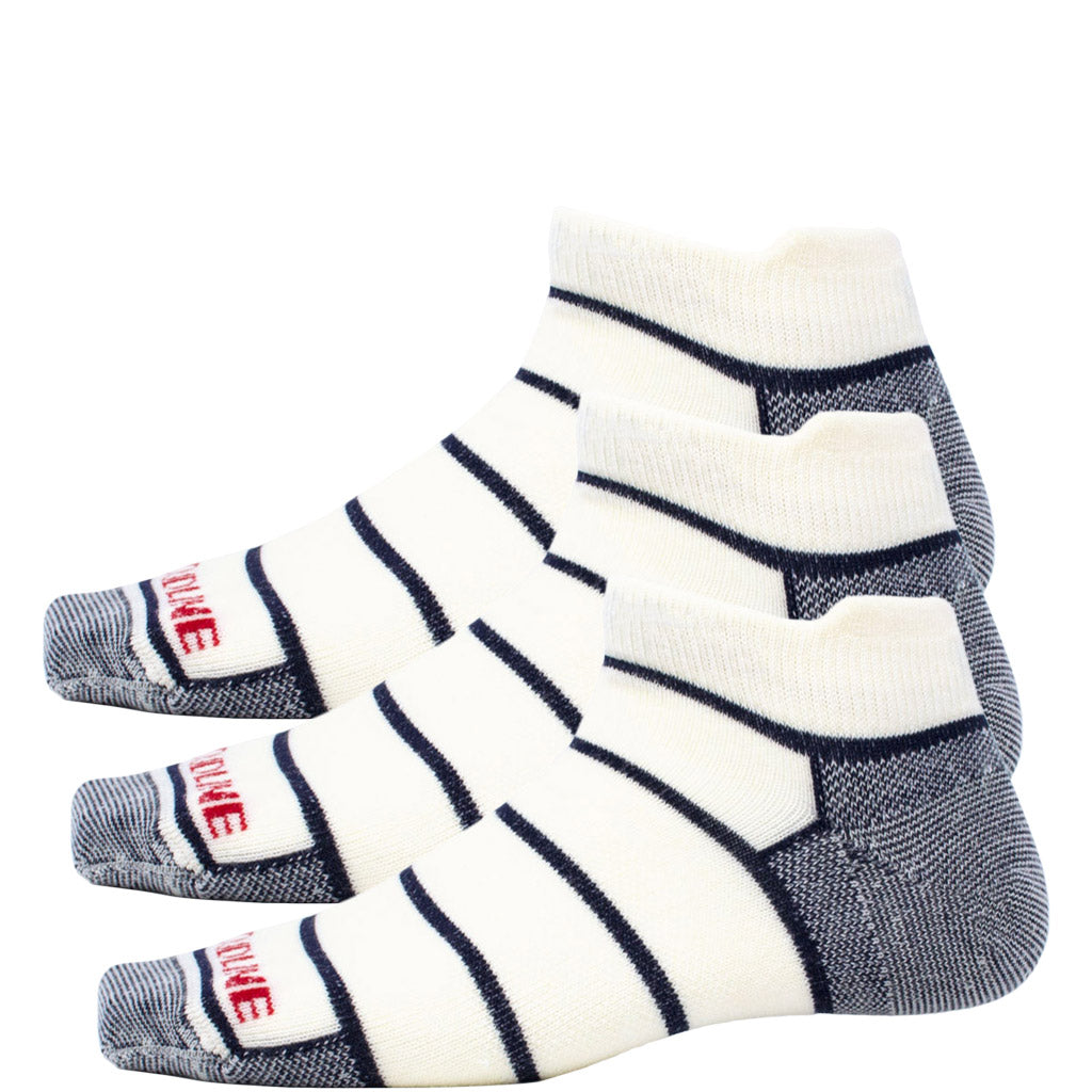 3 Pack Pinstripe No-Show Running Sock - Ultralight