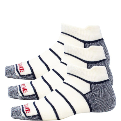 3 Pack Pinstripe No-Show Running Sock - Ultralight