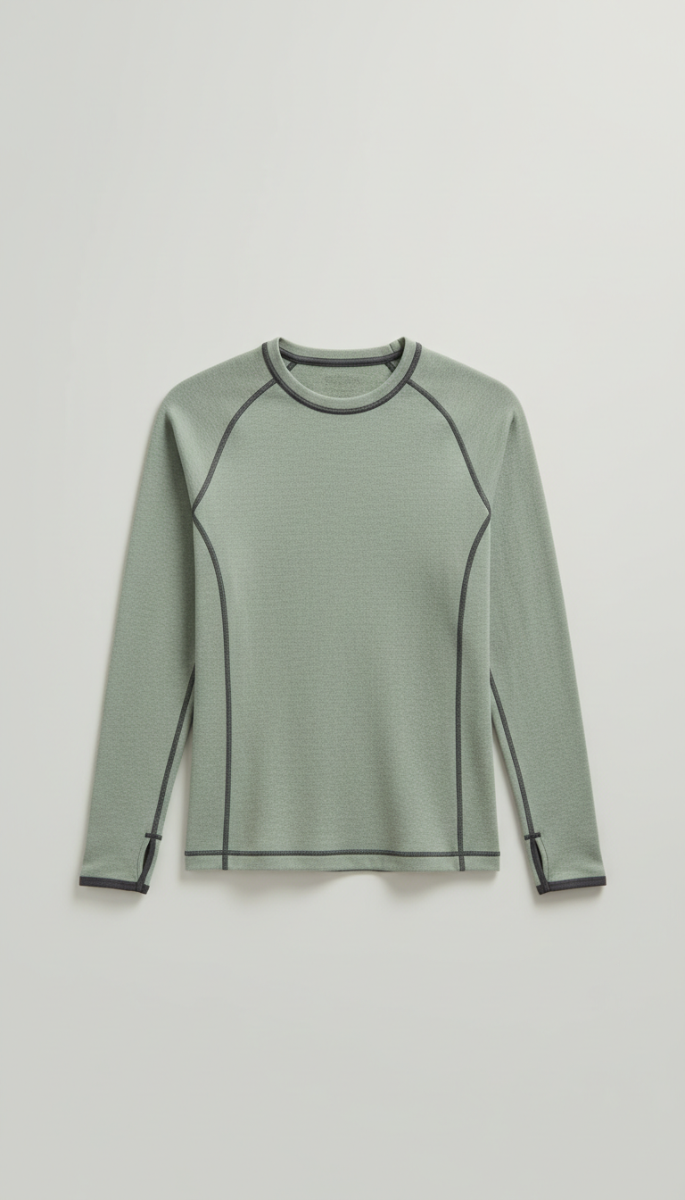 Merino Wool Thermal Base Layer Seamless Design