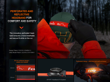 Fenix HL32R-T Trail Running LED Headlamp - 800 Lumens Fenix Store