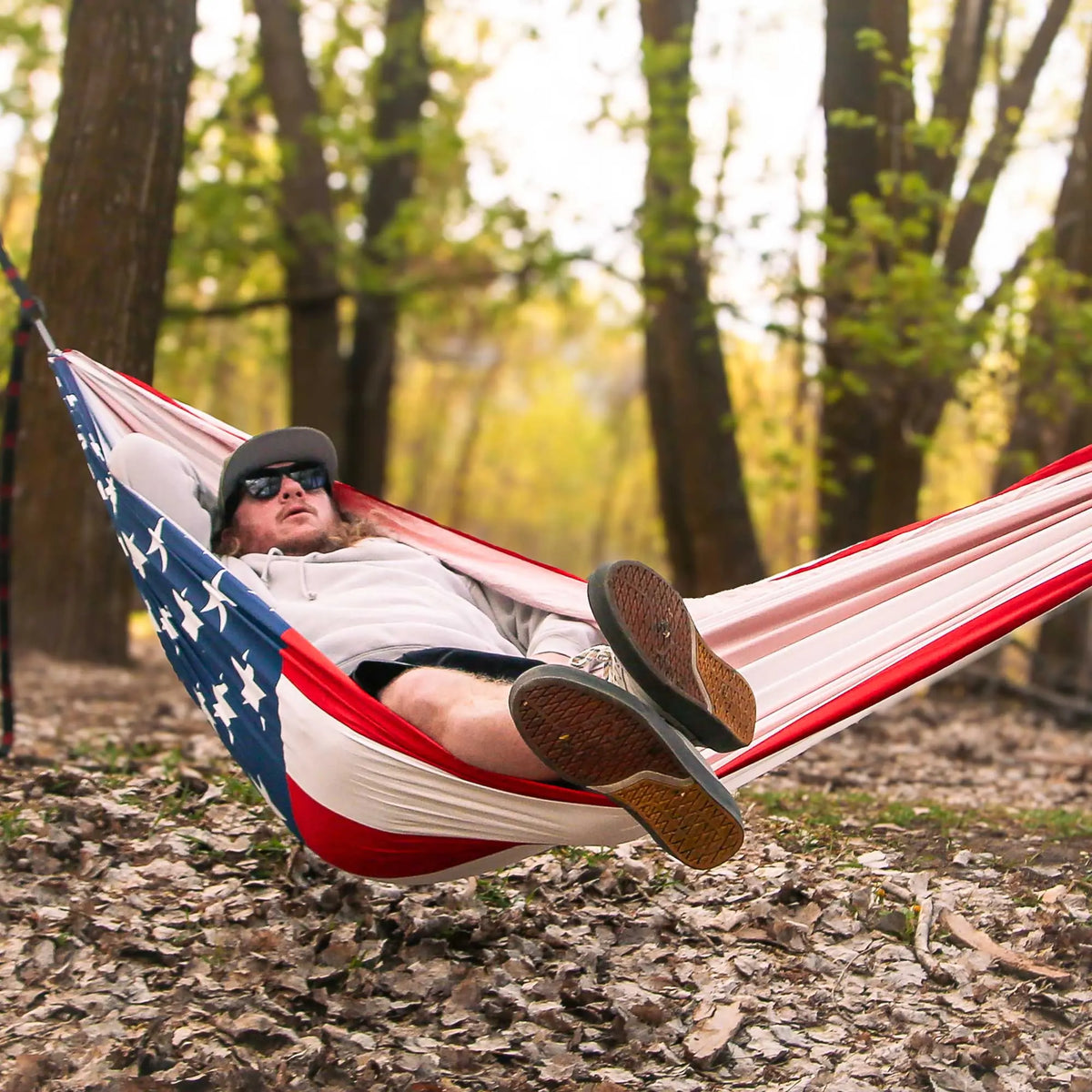 USA Flag Double Hammock with Straps | 250th Anniversary Edition GrandTrunk