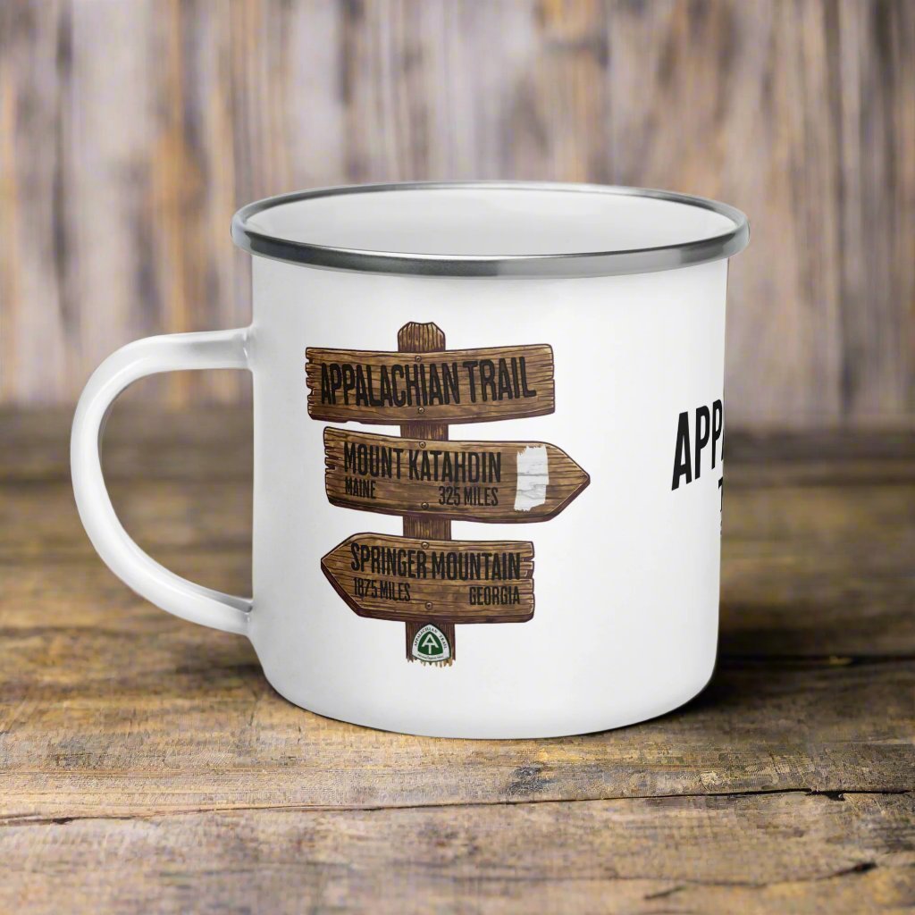 Appalachian Trail Camp Mug Mileage  Sign Park Service Apparel