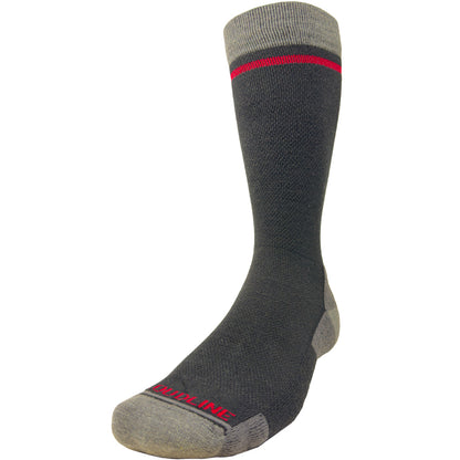 Merino Wool Graduated Compression Socks - Light Cushion - Midnight Cardinal