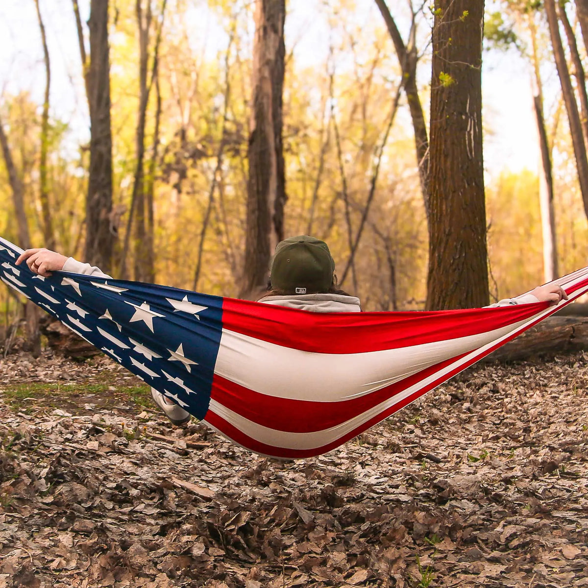 USA Flag Double Hammock with Straps | 250th Anniversary Edition GrandTrunk