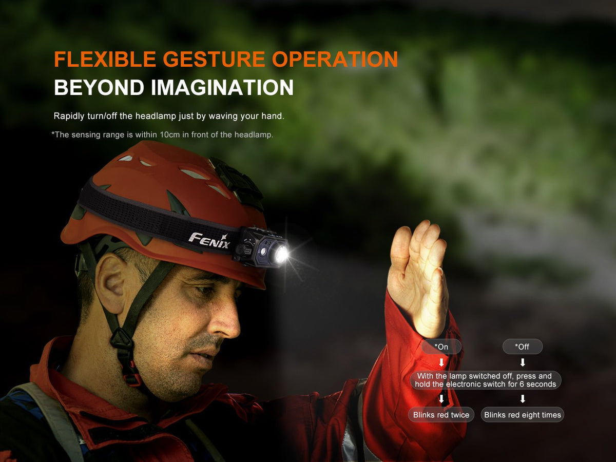 Fenix HL45R Rechargeable Focusing Gesture-Sensing Headlamp Fenix Store