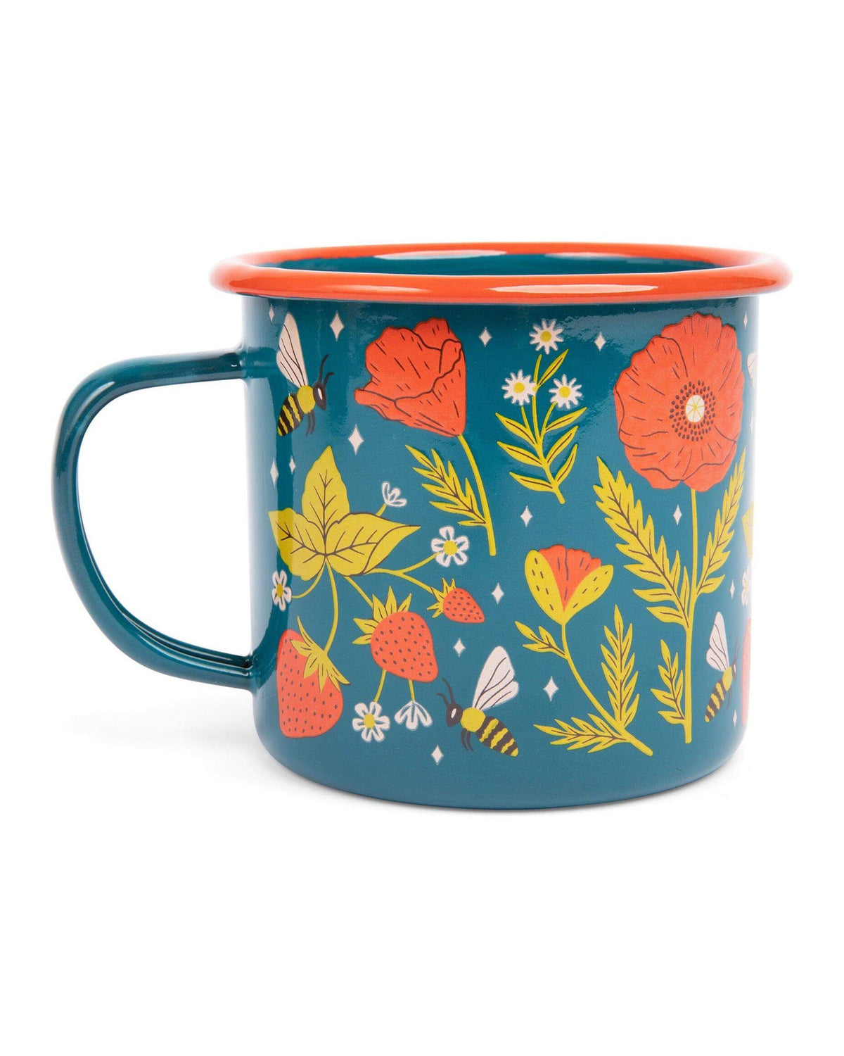 Garden Buzz Enamel Mug 16oz Trek Light