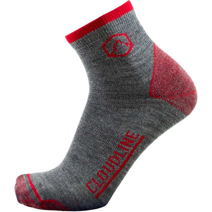 Cloudline 1/4 Top Running Sock - Ultralight - Redwood