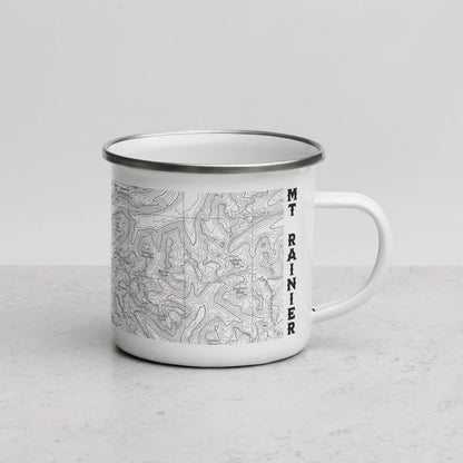 Mount Rainier National Park Topographic Durable Camp Mug USGS Map Park Service Apparel
