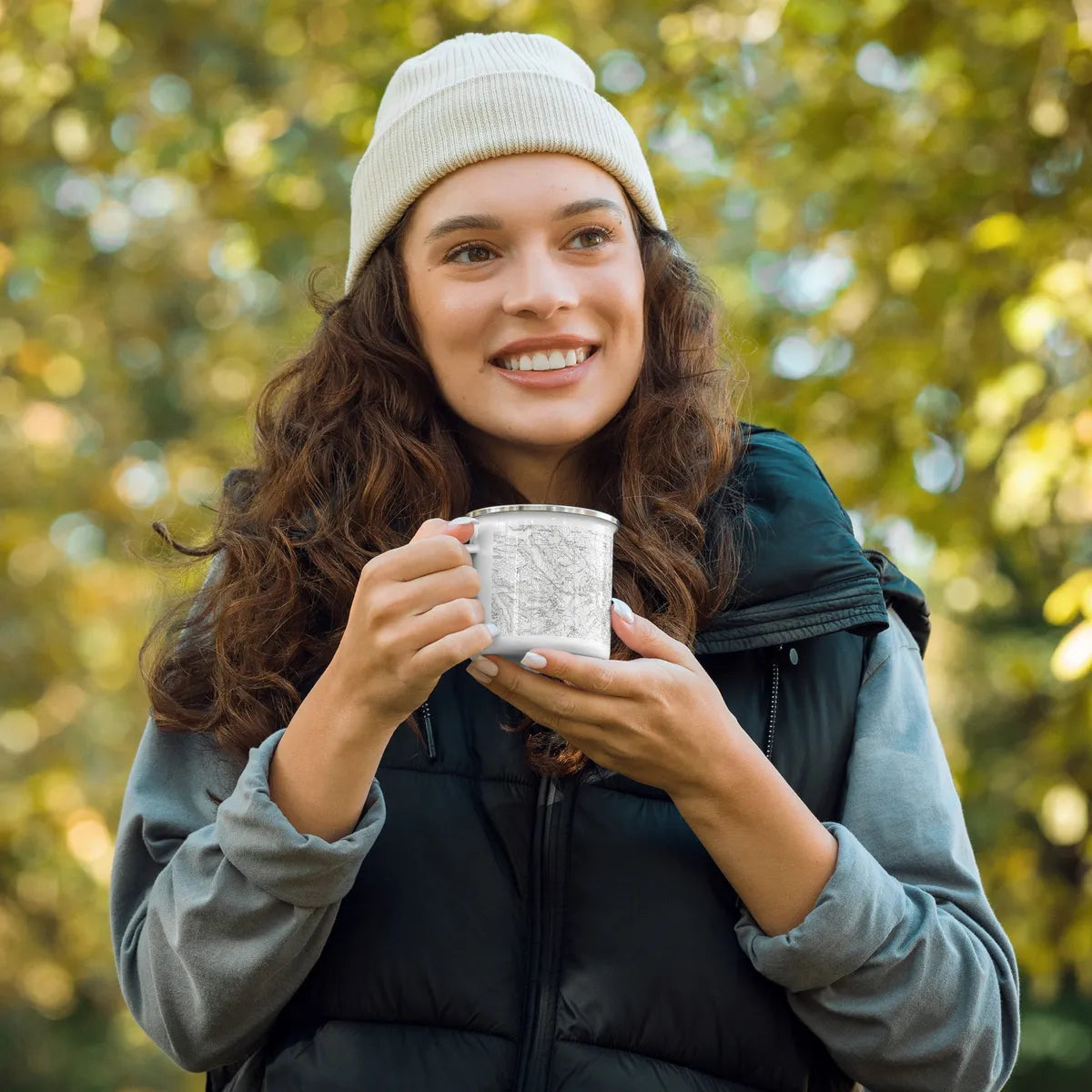 Mount Rainier National Park Topographic Durable Camp Mug USGS Map Park Service Apparel