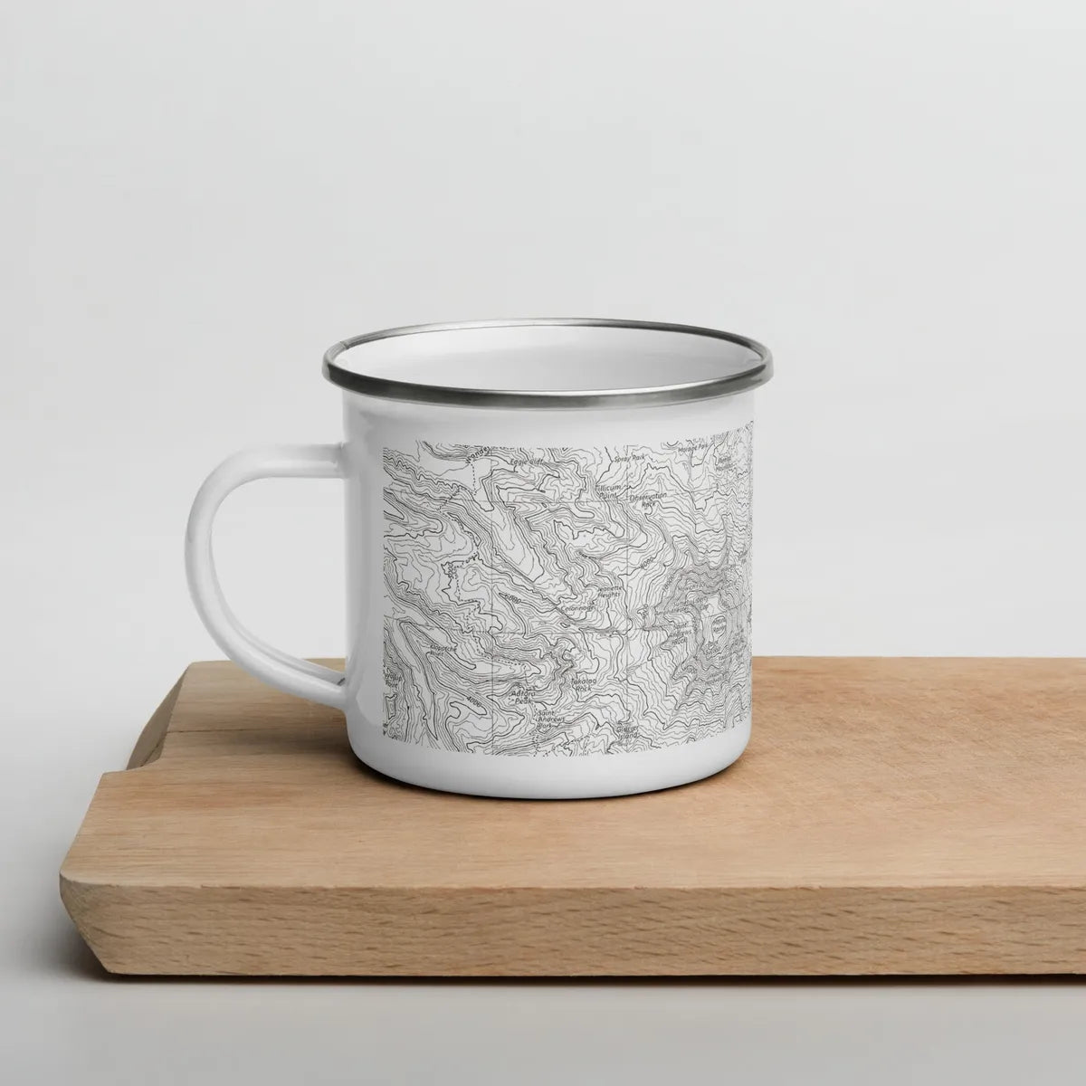 Mount Rainier National Park Topographic Durable Camp Mug USGS Map Park Service Apparel