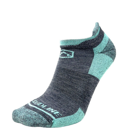 No-show Merino Wool Ankle Running Sock - Light Cushion - Ice