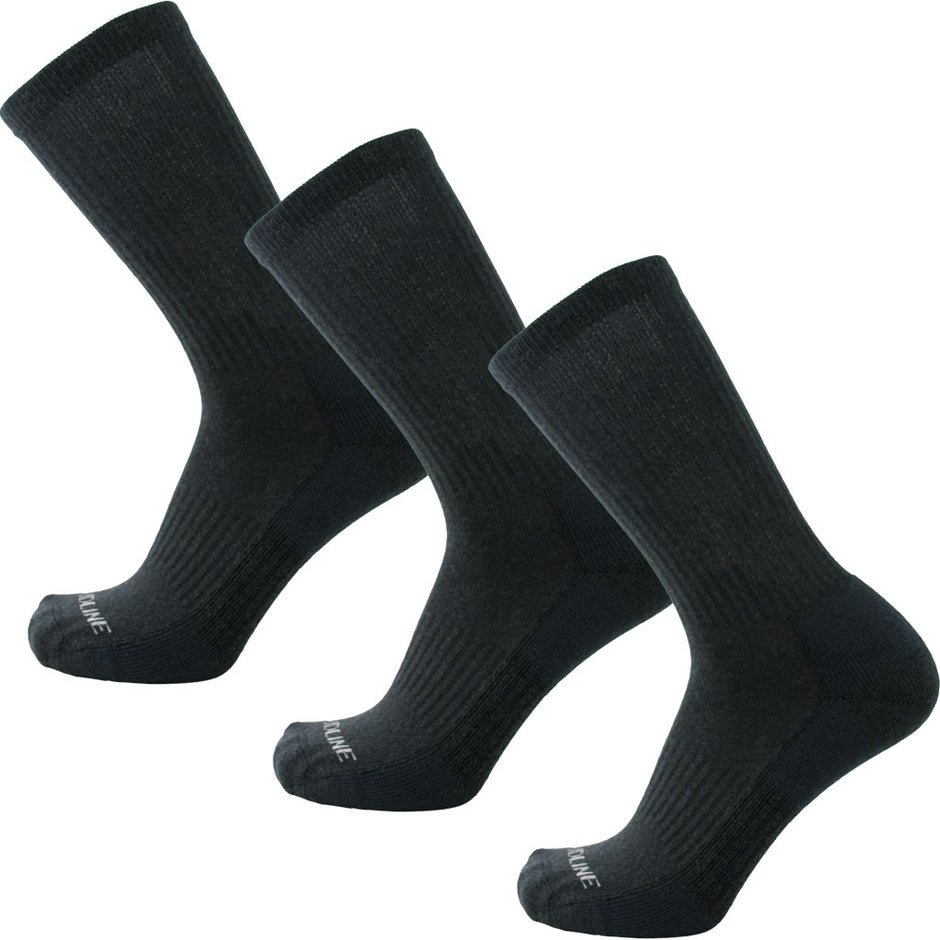 CloudLine Merino Wool Running Socks - Light Cushion 3-Pack Made In USA