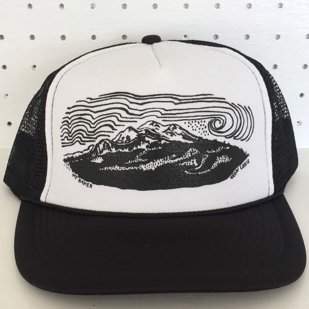 Mt Baker Trucker Hat - Black