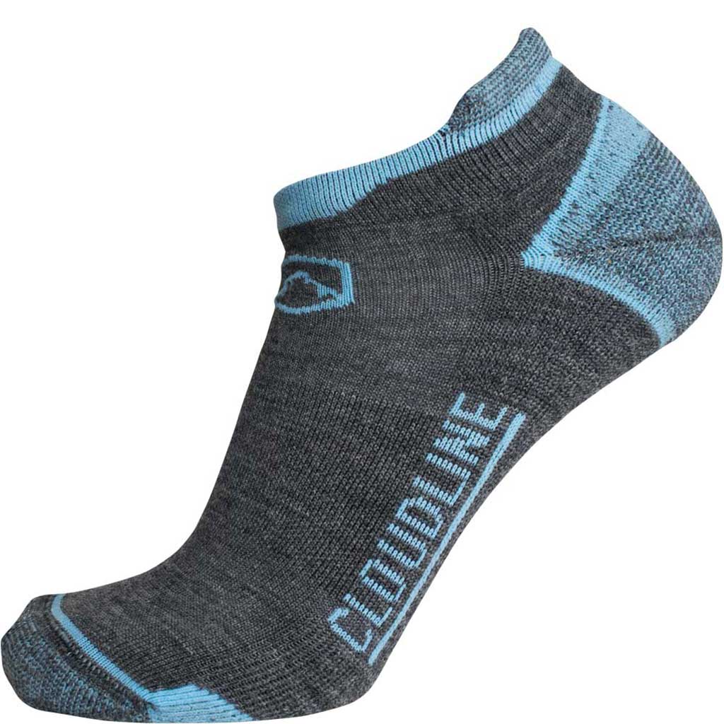 Cloudline No-Show Running Sock - Light Cushion - Backcountry Blue
