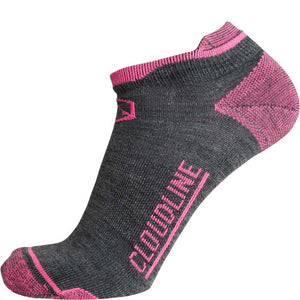 Cloudline No-Show Running Sock - Light Cushion - Wildflower Pink