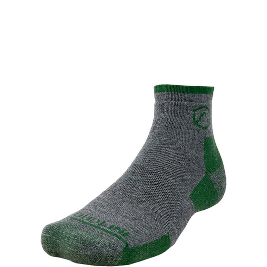 Cloudline 1/4 Top Running Sock - Medium Cushion - Evergreen