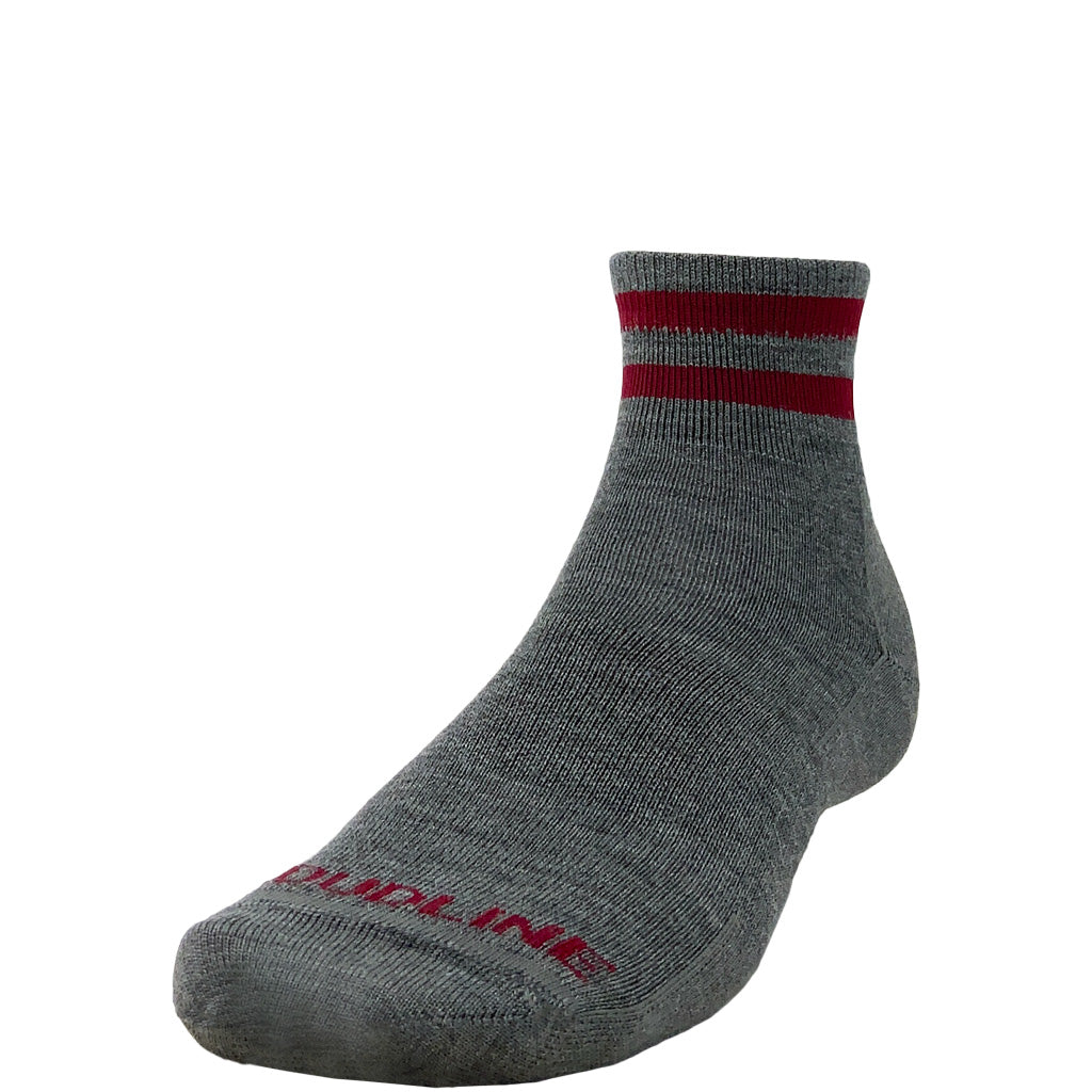 Cloudline 1/4 Top Running Sock - Ultralight - Cardinal